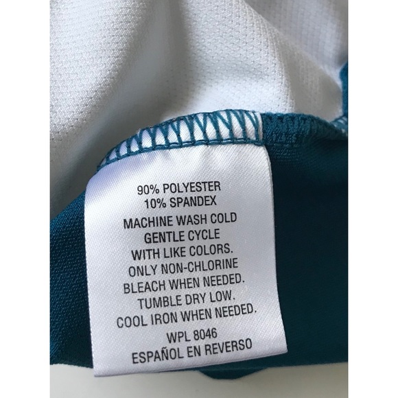 Greg Norman for Tasso Elba Teal and White Short Sleeve Polo Golf Shirt XXL - Picture 4 of 7